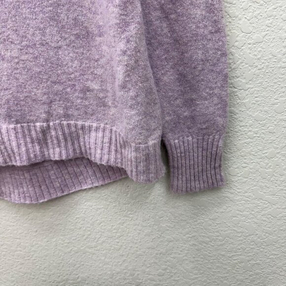 J Crew Supersoft Yarn Purple Turtleneck Knit Wool Alpaca Sweater AF023 Women XXS - Picture 3 of 6